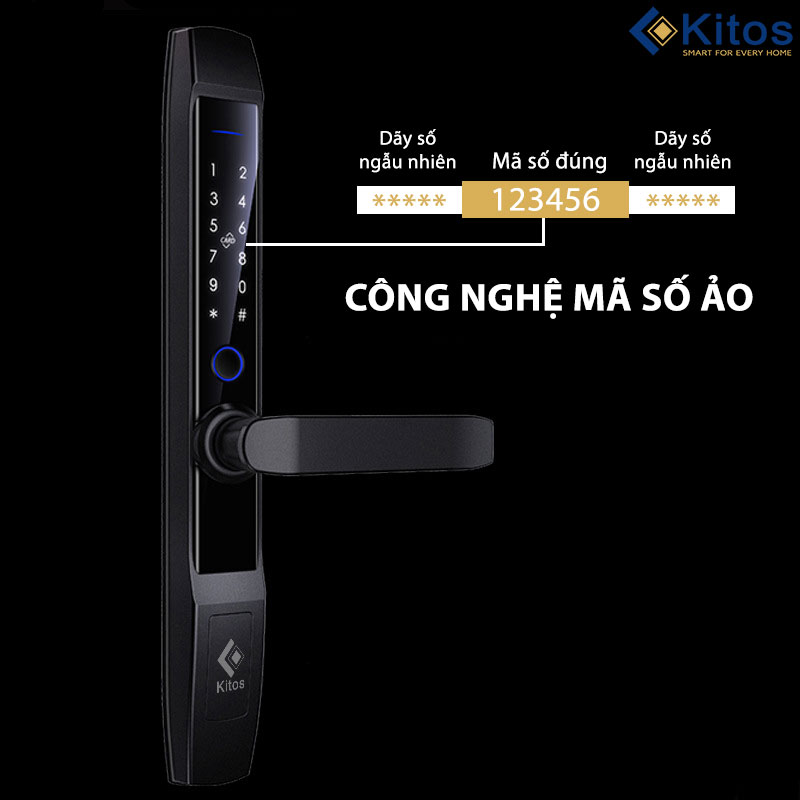 Khóa vân tay cửa nhôm Kitos KT-AL520-II Plus